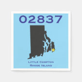 Little Compton, RI Zip Code - 02837 - Sakonnet, LC Serviette (Vorderseite)