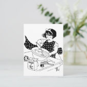 Little Cook Postkarte (Stehend Vorderseite)
