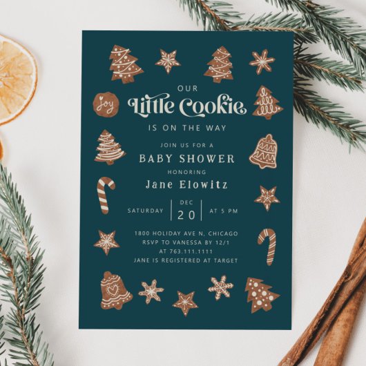 Little Cookie Baby Shower Gender Neutral Einladung