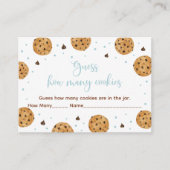 Little Cookie Blue Boy schätzt wie viele Spiele Begleitkarte (Vorderseite)