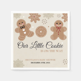 Little Cookie Christmas Baby Shower Paper Napkin Serviette