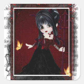 Little Cookie Devil Girl Design 1 Sticker