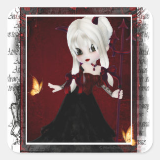 Little Cookie Devil Girl Design 2 Sticker