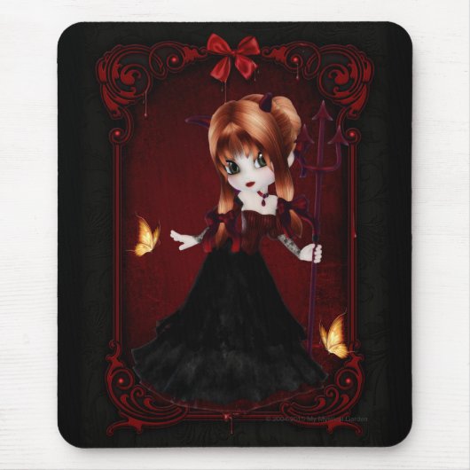 Little Cookie Devil Girl Design 3 Mousepad (Vorne)