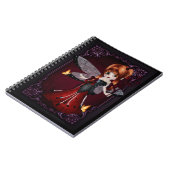 Little Cookie Devil Girl Design 3 Notebook Notizblock (Linke Seite)