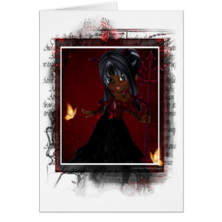 Little Cookie Devil Girl Design 4 Fantasy Card 2