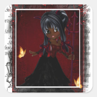 Little Cookie Devil Girl Design 4 Sticker