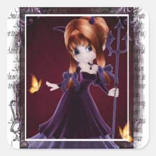 Little Cookie Devil Girl Design 5 Sticker