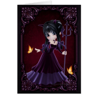 Little Cookie Devil Girl Design 6 Karte