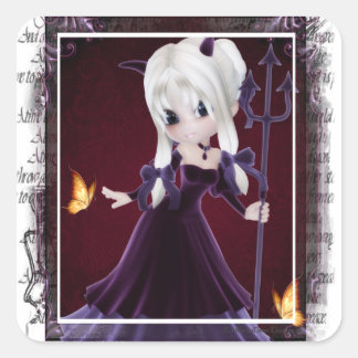 Little Cookie Devil Girl Design 7 Sticker