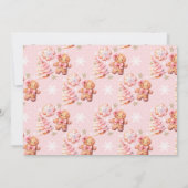 Little Cookie Weihnachten 1. Geburtstag Foto Einladung (Rückseite)