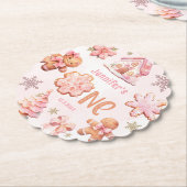 Little Cookie Weihnachten 1. Geburtstag Untersetzer (angewinkelt)