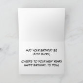 Little Corey's Labor Yellow Test Print B-Day Karte (Innenseite)