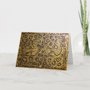 Little Corey's Labor Yellow Test Print B-Day Karte