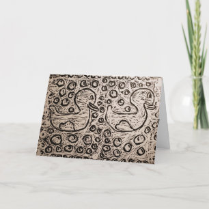 Little Corey's Laboratory White Test Print B-Day Karte