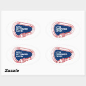 Little Cottonwood Canyon Ovaler Aufkleber (Blatt)