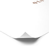 Little Cowboy Baby Dusche Gender Neutral Poster (Ecke)