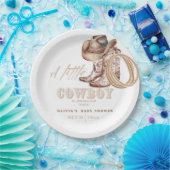 Little Cowboy Baby Dusche Pappteller (Party)