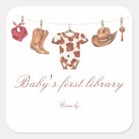 Little Cowboy Baby Shower - Bibliothek für das ers