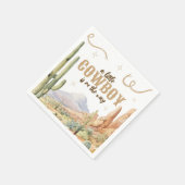 Little Cowboy Baby Shower Napkins Serviette (Ecke)