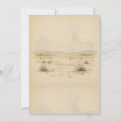 little cowboy baby shower Vaquerito Viene Camino Einladung (Rückseite)