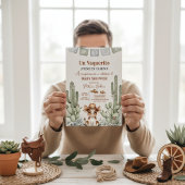 little cowboy baby shower Vaquerito Viene Camino Einladung