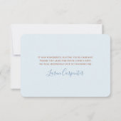 Little Cowboy Bear Baby Shower Boy Dankeschön Kart Dankeskarte (Rückseite)