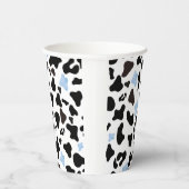 Little Cowboy Black and Blue Cow Pattern Pappbecher (Rechts)