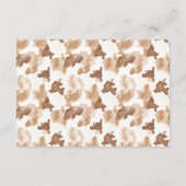 Little Cowboy Blue Brown Boots West Diaper Raffle Begleitkarte (Rückseite)