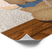 Little Cowboy Boots and Chaps Wordart Poster (Ecke)