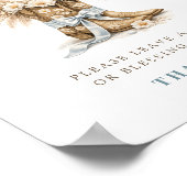 Little Cowboy Boots Baby Shower Prayers For Baby Poster (Ecke)