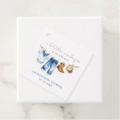 Little Cowboy Boy Baby Shower Geschenkanhänger (Beispiel)