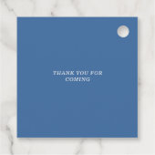 Little Cowboy Boy Baby Shower Geschenkanhänger (Rückseite)