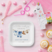 Little Cowboy Boy Baby Shower Pappteller (Party)