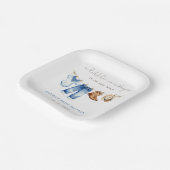 Little Cowboy Boy Baby Shower Pappteller (Gewinkelt)