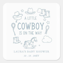 Little Cowboy Boy Baby Shower
