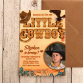 Little Cowboy Boy Birthday Einladung
