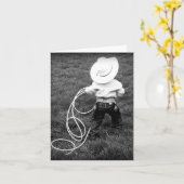 Little Cowboy Card Karte (Gelbe Blume)