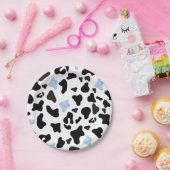 Little Cowboy Cow Print Paper Plates Pappteller (Party)