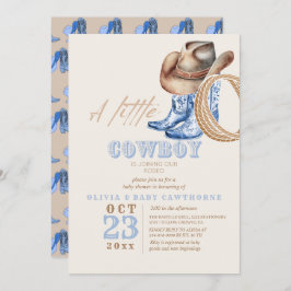 Little Cowboy First Rodeo Baby Dusche Einladung