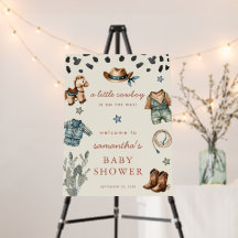 Little Cowboy ist auf dem Weg Baby Dusche Begrüßun