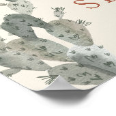 Little Cowboy ist auf dem Weg Baby Dusche Begrüßun Poster (Ecke)