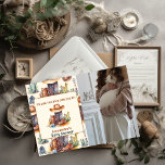 Little Cowboy Modern Western Rodeo Kinderdusche Dankeskarte<br><div class="desc">Ja! Mit der kleinen Cowboy Modern Western Rodeo Baby Dusche Dankeschön Card verwöhnen. Wir haben gewollt, ein großes Dankeschön zu verlängern, dass Sie sich uns bei der Ankunft unseres kleinen Kämpfers angeschlossen haben. Diese Dankeschön-Karte mit Liebe und Wertschätzung, mit ikonischen Western-Elementen wie Cowboy-Hüte, Stiefel und Kakteen, alles Set vor einem...</div>