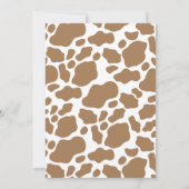 Little Cowboy Modern Western Rodeo Kinderdusche Einladung (Rückseite)