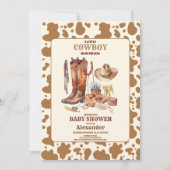 Little Cowboy Modern Western Rodeo Kinderdusche Einladung (Vorderseite)