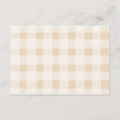 Little Cowboy Moderner Western Rodeo Diapper Raffl Begleitkarte (Rückseite)