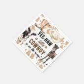 Little Cowboy Rodeo Baby Dusche Serviette (Ecke)