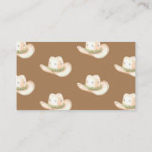 Little Cowboy Rodeo Bücher BAby Shower Begleitkarte (Rückseite)