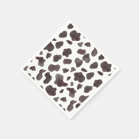 Little Cowboy | Rustikaler Western Cowhide Serviette (Ecke)