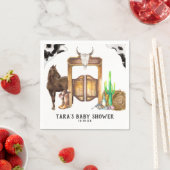 Little Cowboy | Rustikaler Western Saloon Serviette (Beispiel)